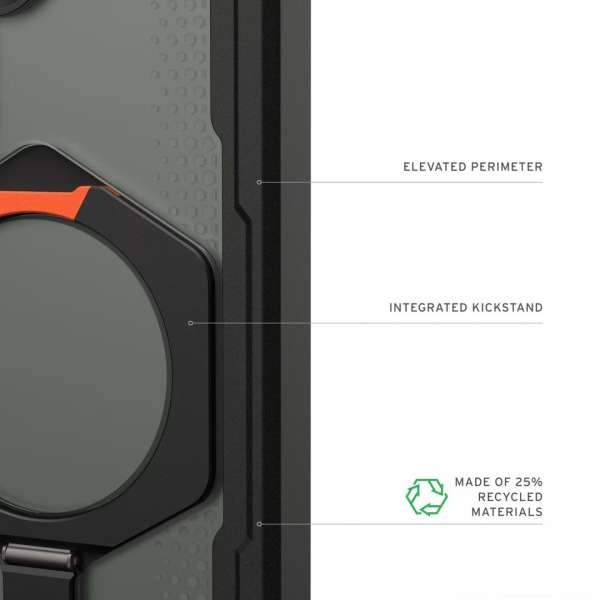 UAG Plasma XTE case for Samsung Galaxy S26 Black/Orange