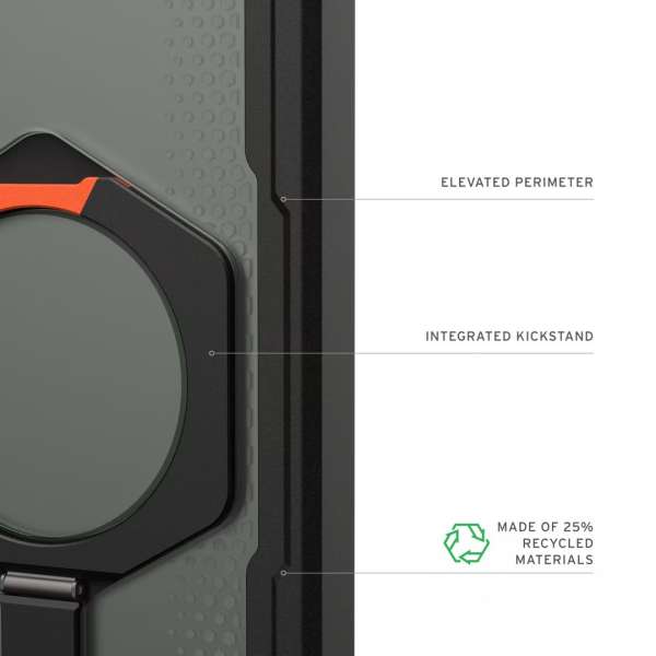UAG Plasma XTE case for Samsung Galaxy S26+ Black/Orange