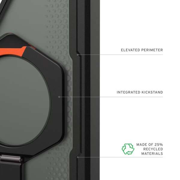 UAG Plasma XTE case for Samsung Galaxy S26 Ultra Black/Orange