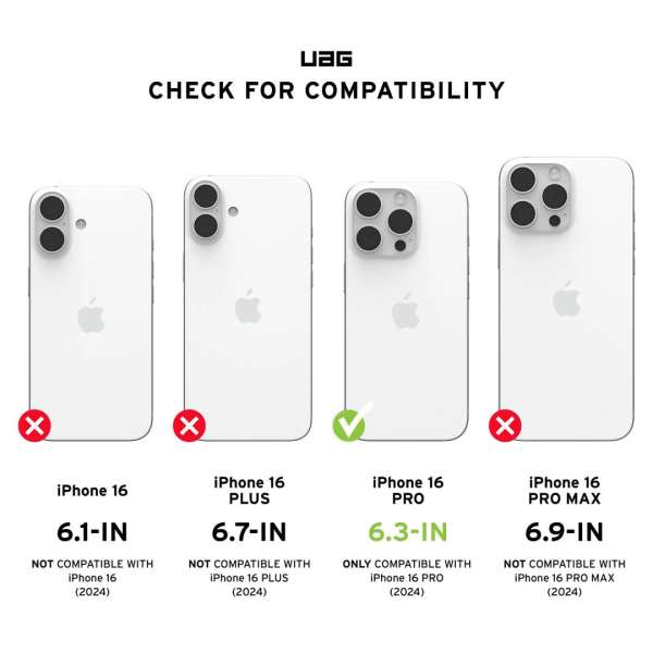 UAG Plasma XTE Magsafe iPhone 16 Pro Black/Orange