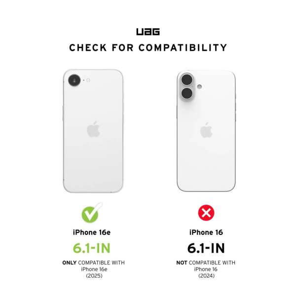 UAG Plasma XTE Magsafe iPhone 16e Ash/Titanium