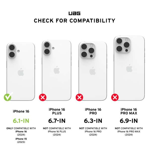 UAG Removable Privacy Eco iPhone 16 Not Applicable