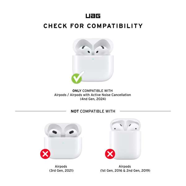 UAG Scout Case for AirPods (4th Gen, 2024) Olive