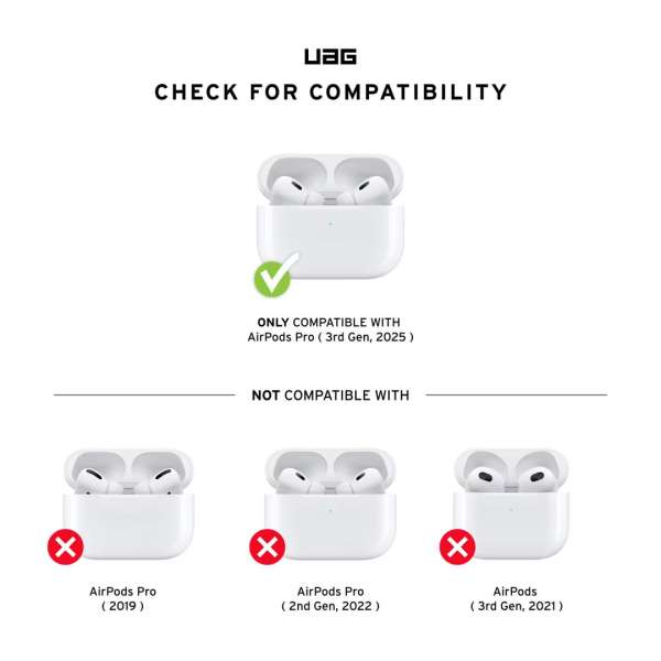UAG Scout Case for AirPods Pro (3rd Gen, 2025) Black