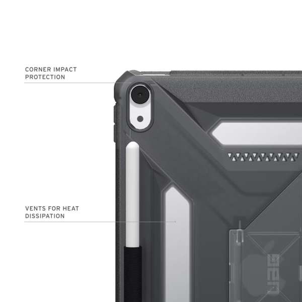 UAG Scout Plus case for iPad Air 11" (2024/2025) Ash