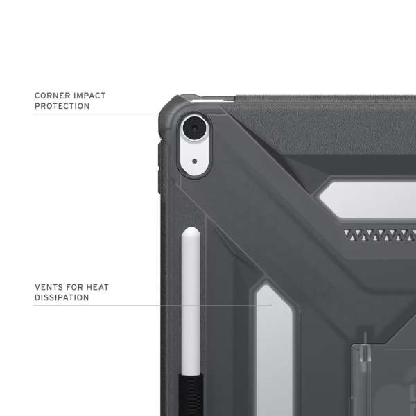 UAG Scout Plus case for iPad Air 13" (2024/2025) Ash