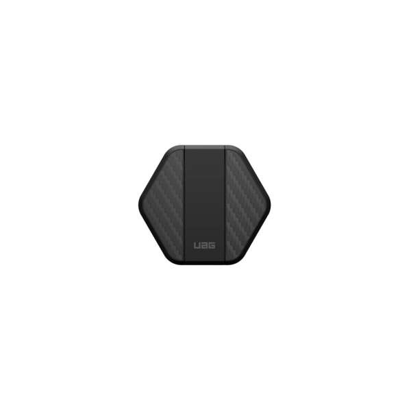 UAG Wireless Charging pad with kick stand Black/Carbon fiber