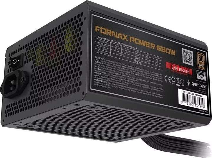 Gembird 650W 80+ Bronze CCC-PSUBRONZE-650W