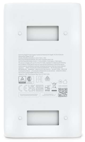 Ubiquiti UniFi 10G PoE++ Adapter (60W) White