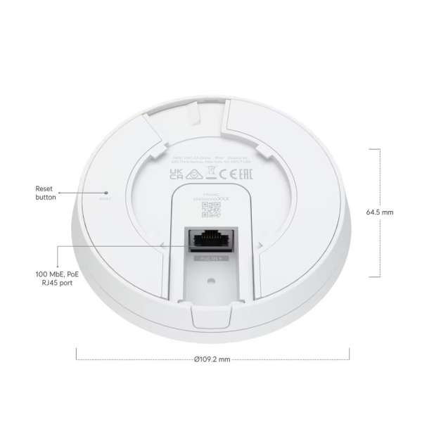 Ubiquiti UniFi UVC-G5-Dome Indoor 2K Camera White (3-Pack)