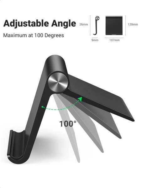 UGREEN Adjustable Tablet Stand Black
