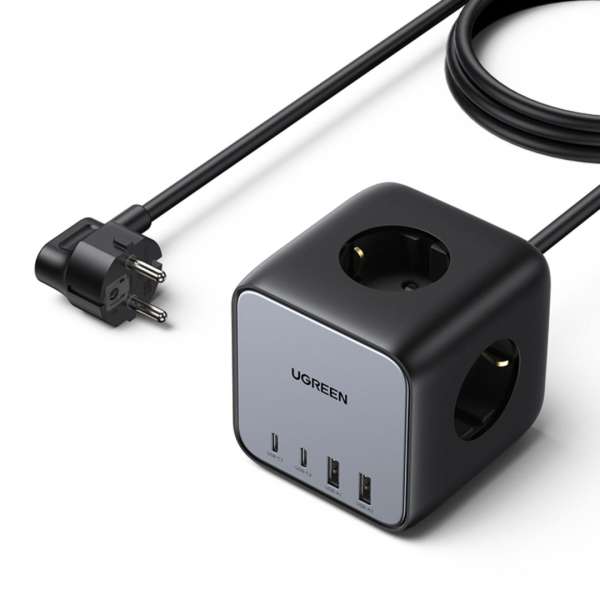 UGREEN DigiNest Cube Power Strip Grey