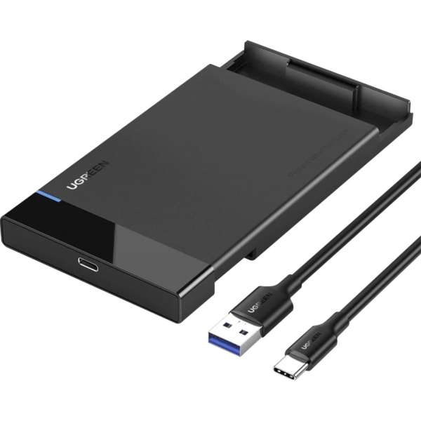 UGREEN External Hard Drive Enclosure for 2,5" HDD/SSD Black