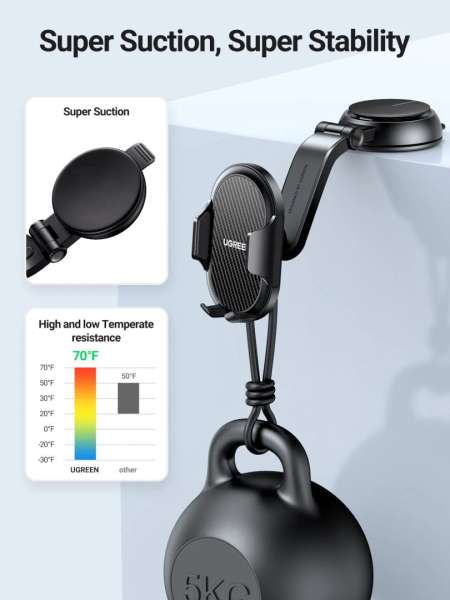UGREEN LP405 Magnetic Car Phone Holder Air Vent Mount Black