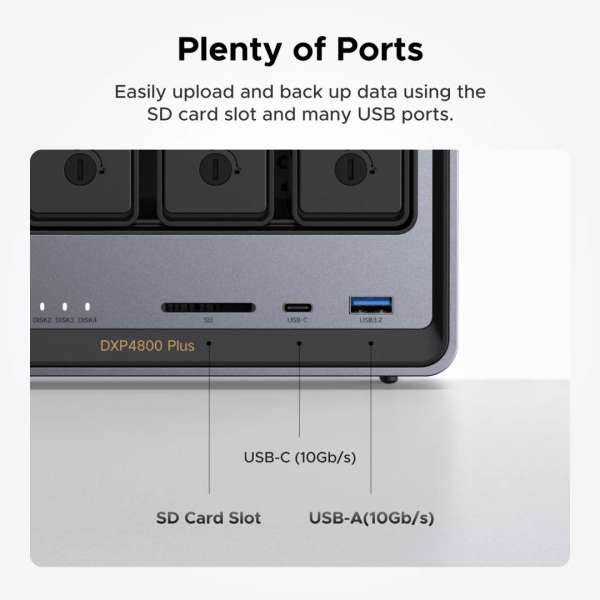 UGREEN NAS DXP4800 Plus (8GB) (4xHDD)
