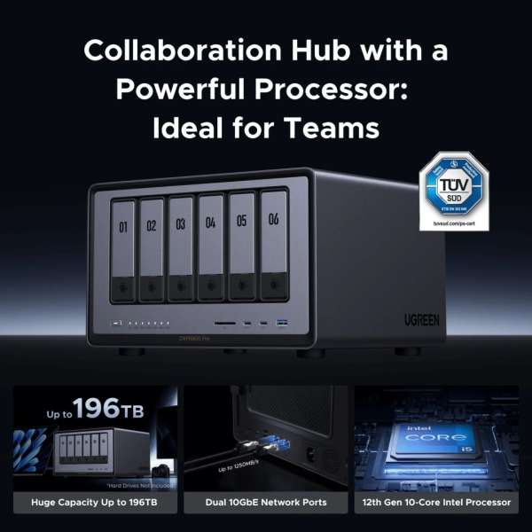 UGREEN NAS DXP6800 Pro (8GB) (8xHDD)