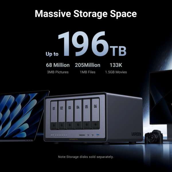 UGREEN NAS DXP6800 Pro (8GB) (8xHDD)