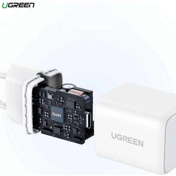 UGREEN X513 30W GAN 1x USB-C Mains Charger White