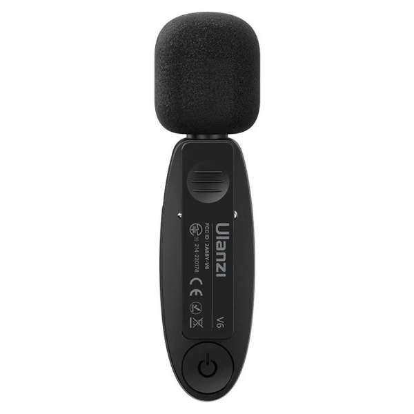 Ulanzi A020GBB1 V6 3-in-1 2db vezeték nélküli lavalier mikrofon lighting usb-c 3.5mm jack Black