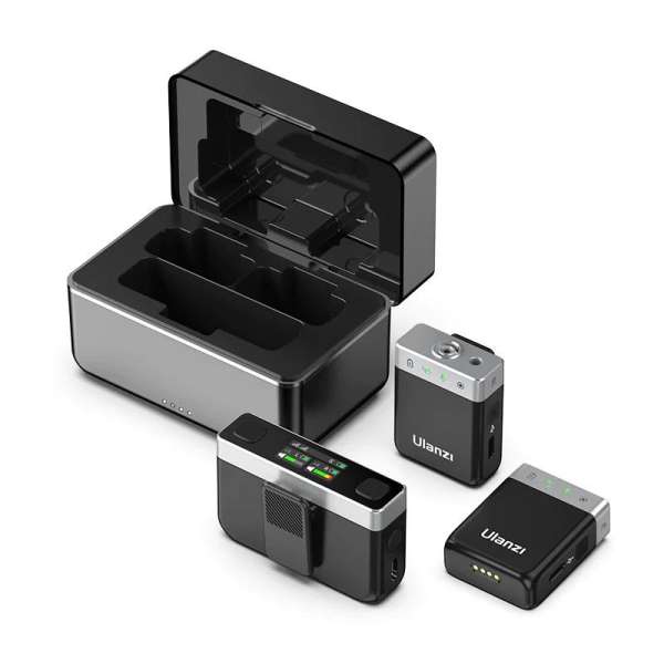 Ulanzi AM18 U-mic 2.4GHz vezeték nélküli duális mikrofon szett usb-a usb-c lightning csatlakozás