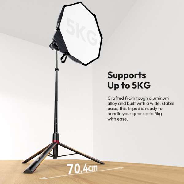 Ulanzi AT-02 állvány 200cm maximális magasság, 5kg teherbírás