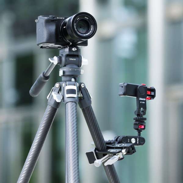 Ulanzi CU03 multi funkionális super clamp, satu + Nato clamp magic arm + arca swiss alap és talp