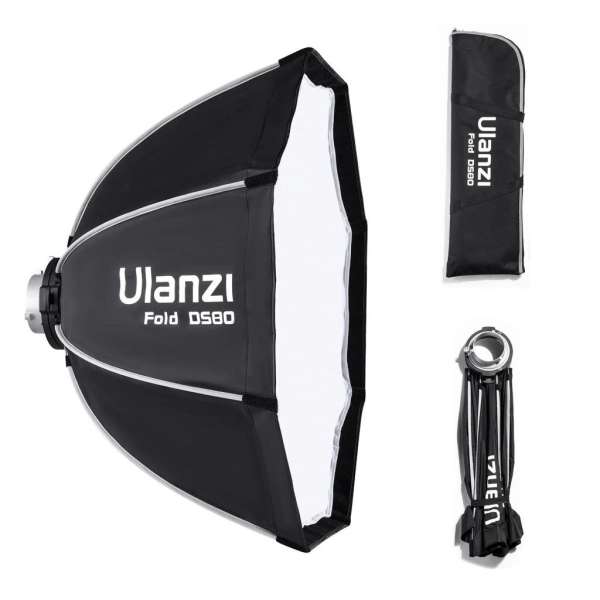 Ulanzi DS80 80cm-es nyitható octobox méhsejtráccsal, Bowens csatlakozás