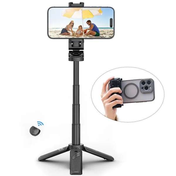 Ulanzi JJ02 mobiltelefon állvány, markolat és selfie bot egyben, bluetooth kioldóval