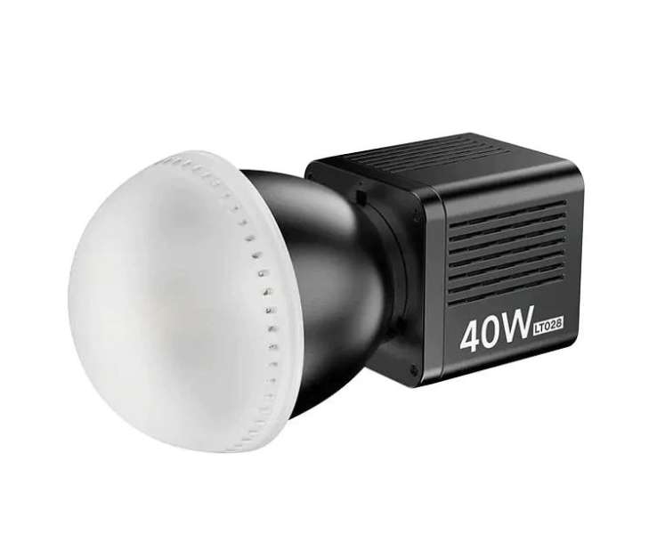 Ulanzi LT028, LS24, 40W RGB COB fotó videó LED lámpa, 2500-6500K, mini Bowens
