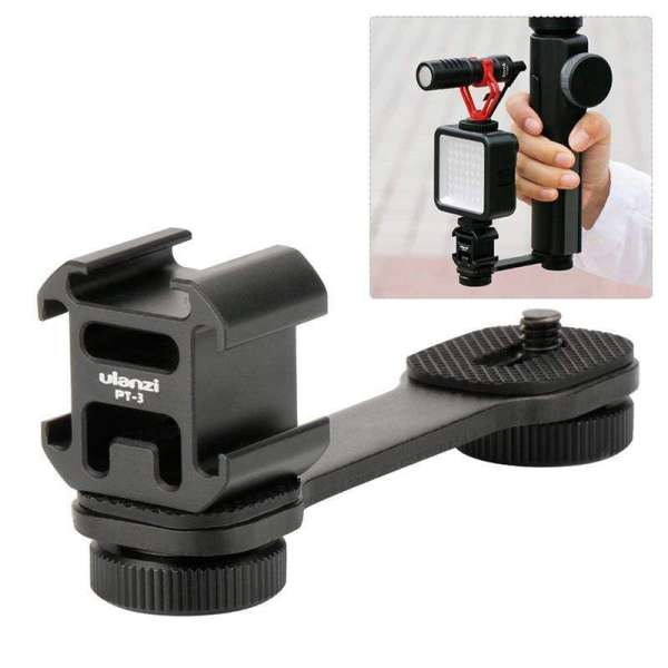 Ulanzi PT-3, tripla vakupapucs adapter, 1/4" menettel, alumínium