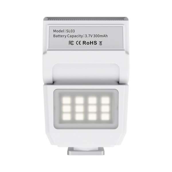 Ulanzi SL03 Spark Lite mini vaku és Led, dönthető, GN8, középpontos érintkező, fehér