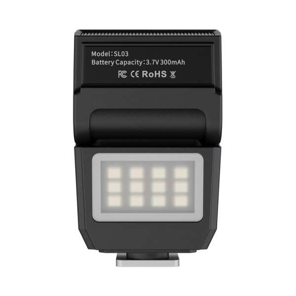 Ulanzi SL03 Spark Lite mini vaku és Led, dönthető, GN8, középpontos érintkező, fekete