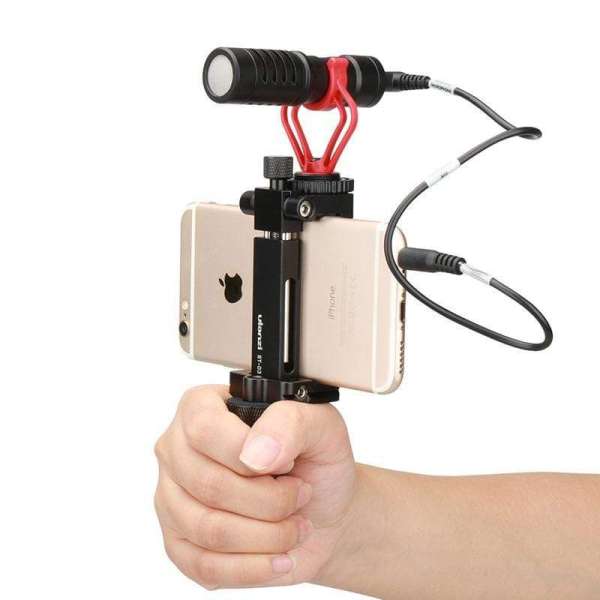 Ulanzi ST-03 telefon tartó adapter állványhoz, arca swiss szabvány, kisméretre összehajtható
