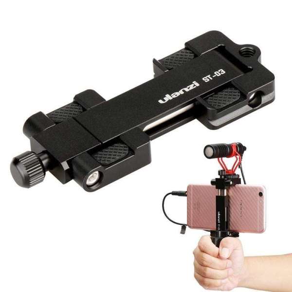 Ulanzi ST-03 telefon tartó adapter állványhoz, arca swiss szabvány, kisméretre összehajtható