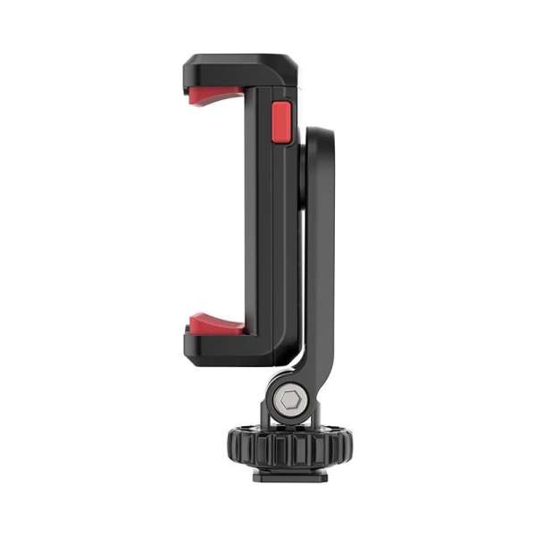 Ulanzi ST-06s telefon tartó adapter állványhoz, elforgatható, dönthető, vakupapucs adapterrel,fekete