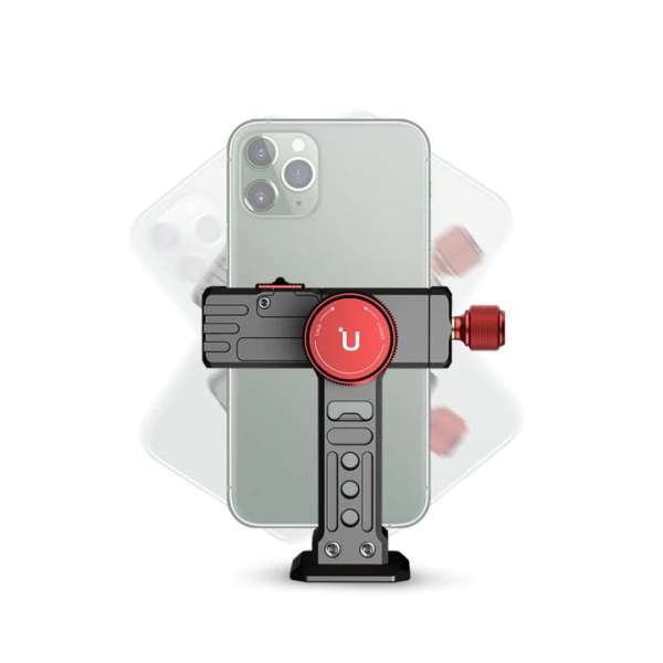 Ulanzi ST-14 Iron Man III 360 fokban forgatható extra erős telefontartó állvány adapter, fém