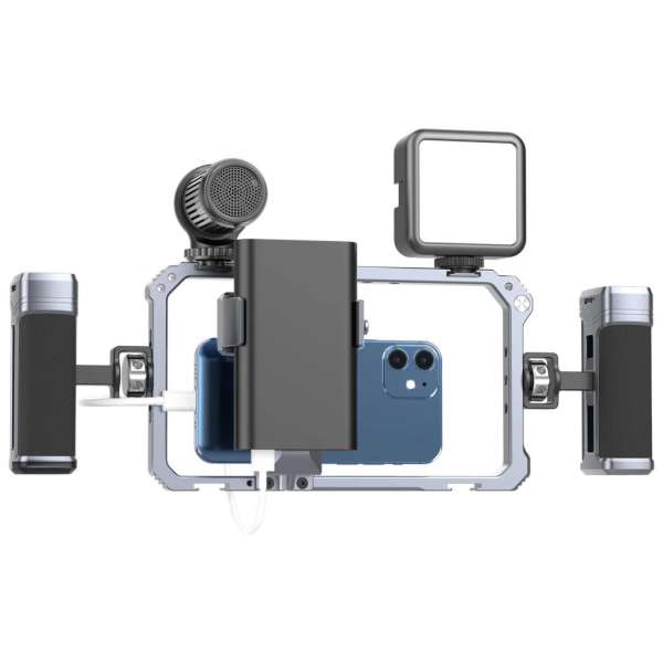 Ulanzi unverzális telefonkeret rendszer, rig, cage , 2db fogantyú, 6db vakupapucs