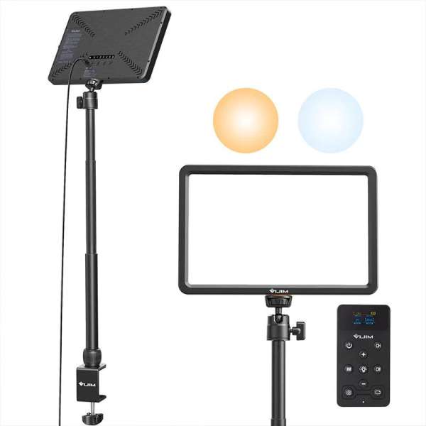 Ulanzi Vijim K20 Led panel, 28cm átmérő, 650 Lumen, 2500k-9000K, asztali álvánnyal, távirányítóval