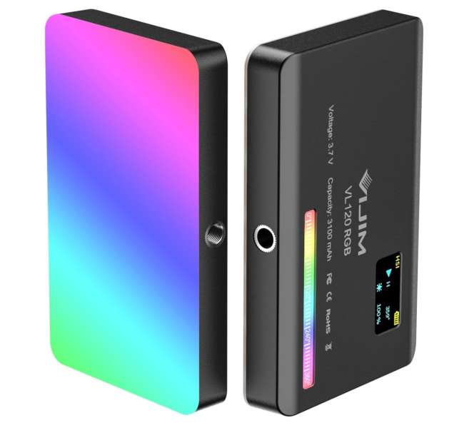 Ulanzi VL120 RGB LED videólámpa 20 féle fényeffektus