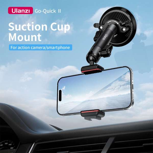 Ulanzi ZJ01 tapadókorong, telefon és Go-Quick II Gopro tartó adapter