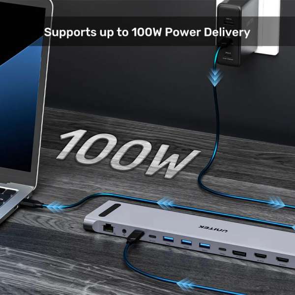 Unitek uHUB15+ USB-C Triple 4K KVM Docking Station