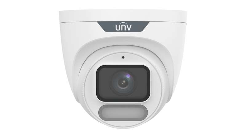 Uniview Easystar Colorhunter 8MP OwlView Wise-ISP turret dómkamera, 2.8mm fix objektívvel, mikrofonnal