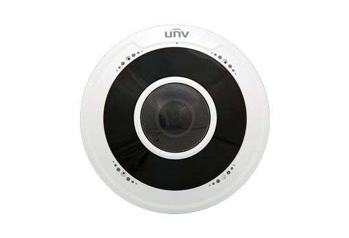 Uniview Prime-I 5MP halszem dómkamera, 1.4mm fix objektívvel, 2 mikrofonnal