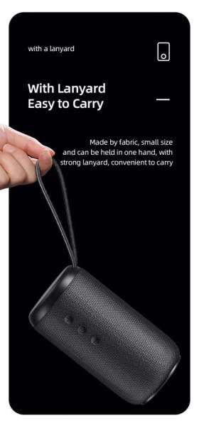 Usams Portable Bluetooth speaker Black