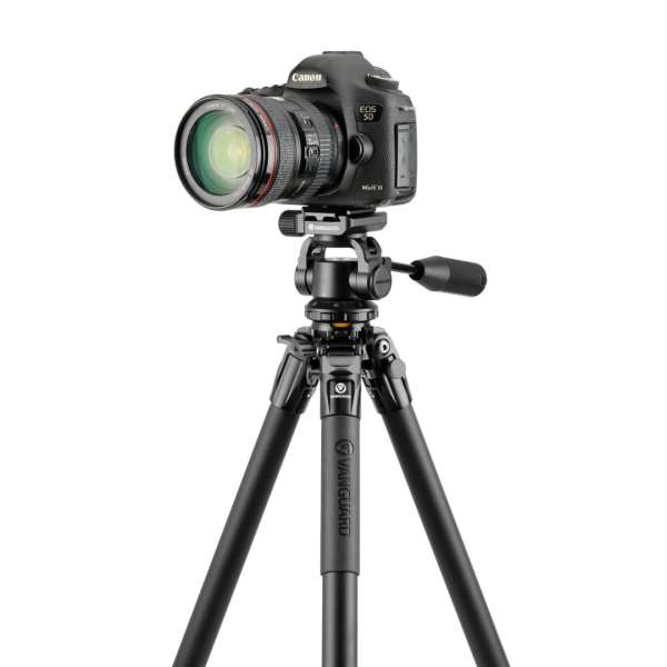 Vanguard VEO 5 264AO28 Aluminum Outdoor Tripod w/ Pan Head for Scopes, Optics, and Cameras