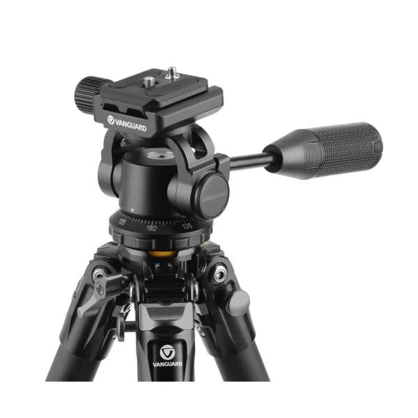 Vanguard VEO 5 264AO28 Aluminum Outdoor Tripod w/ Pan Head for Scopes, Optics, and Cameras
