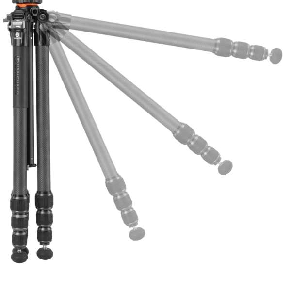 Vanguard VEO 5 264CB-160S Carbon Tripod w/ Dual-Axis Head for Cameras & Smartphones