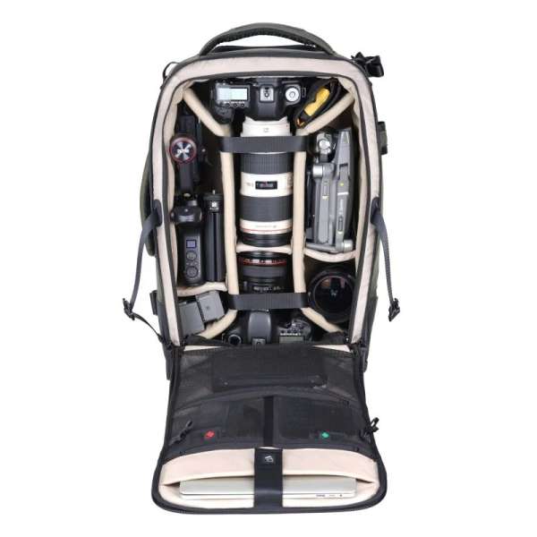 Vanguard VEO Select 58T Camera Trolley Bag/Backpack 2-in-1 4-Wheel Spinner Bag Black