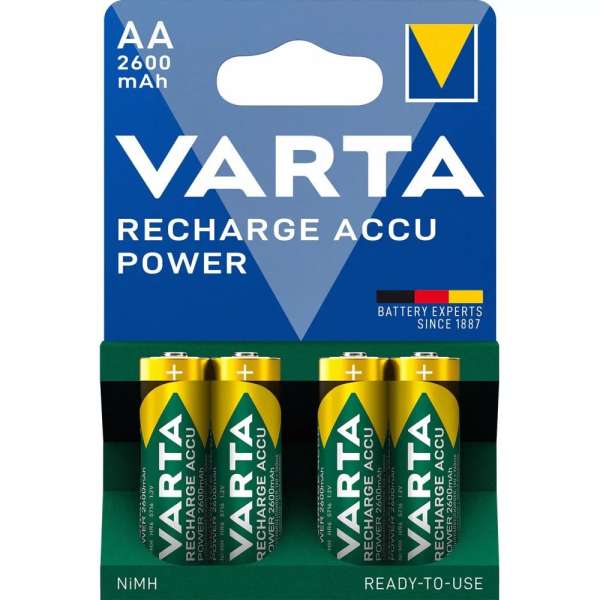 Varta 2600mAh AA Ni-MH akkumulátor 4db/csomag