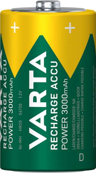 Varta 3000mAh D Ni-MH akkumulátor 2db/csomag